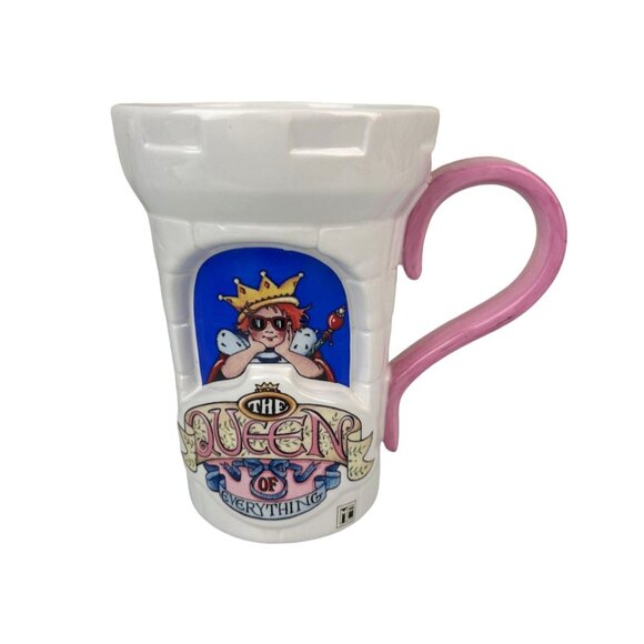 Vintage Mary Engelbreit Teleflora Queen of Everything Castle Mug Ceramic, Read - Picture 1 of 15
